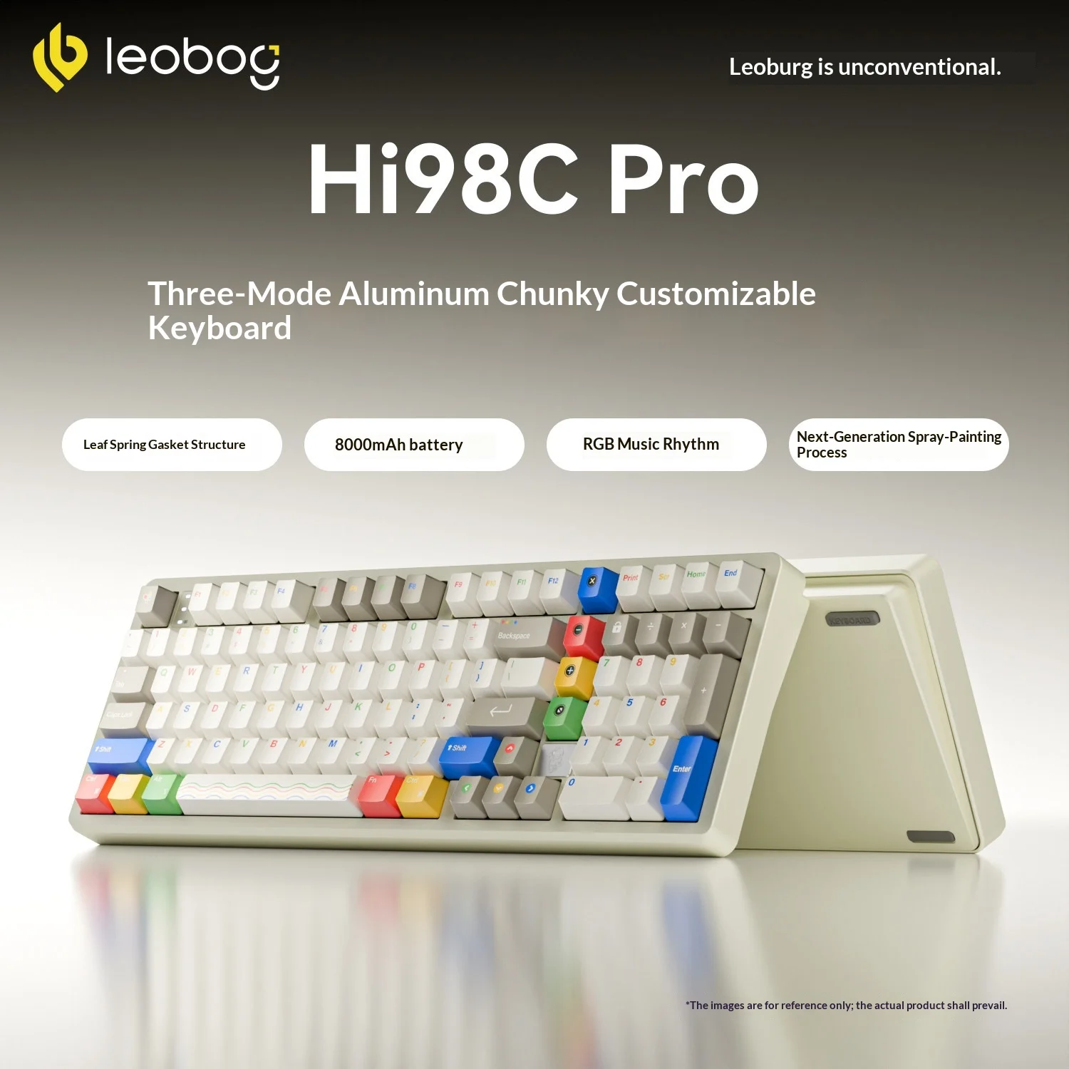 LEOBOG Hi98C Pro Mechanical Keyboard Kit Aluminum Tri-mode Wireless Keyboard GASKET RGB Hotswap Long Battery Life PC Gamer Gift