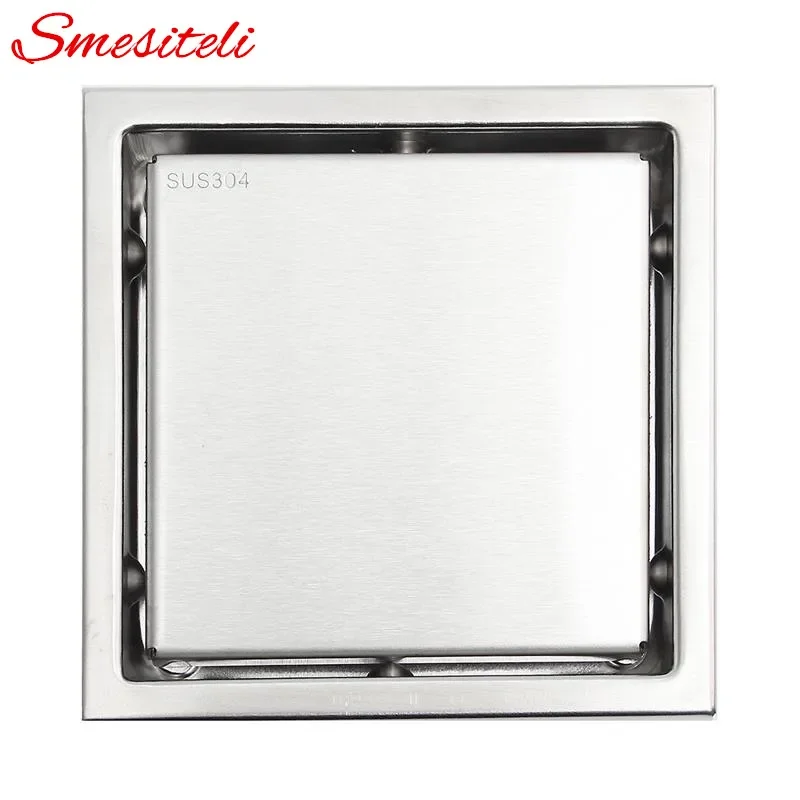 

Smesiteli Wholesale And Promotions Shower Bathroom Washer Waste Drain Modern Square Style Brushed Nickel Finish