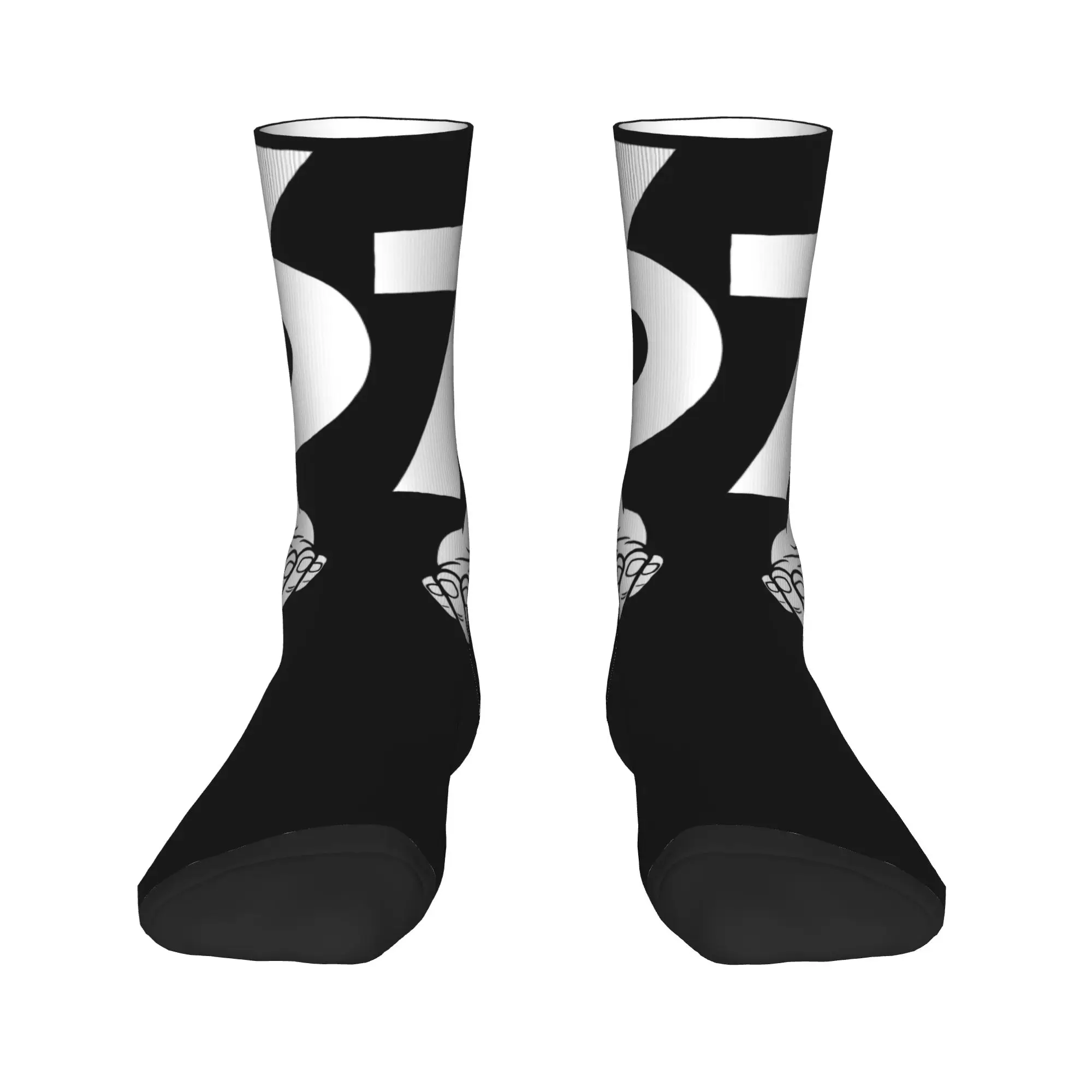 الأيدي ميمي رقم 67 جوارب مضحكة مطبوعة Harajuku الجوارب الشتاء عدم الانزلاق الجوارب الرجال الرياضة في الهواء الطلق جوارب ناعمة