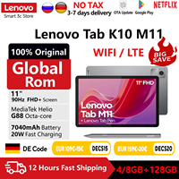 Global ROM Lenovo Tab M11 k10 11” 90Hz Display Android 13 L1 MediaTek Helio G88 8GB/128GB 7040mAh Battery 4G LTE Tablet 2025