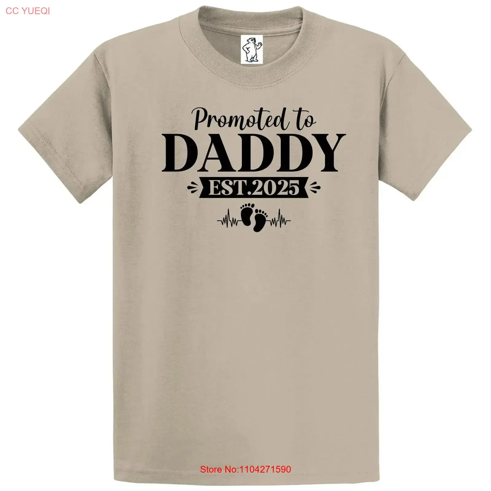 Promoted To Daddy Dad T Shirt Men's Big and Tall  vintage Washed Top For Everyday Wear designer clothes Soft Casual homme