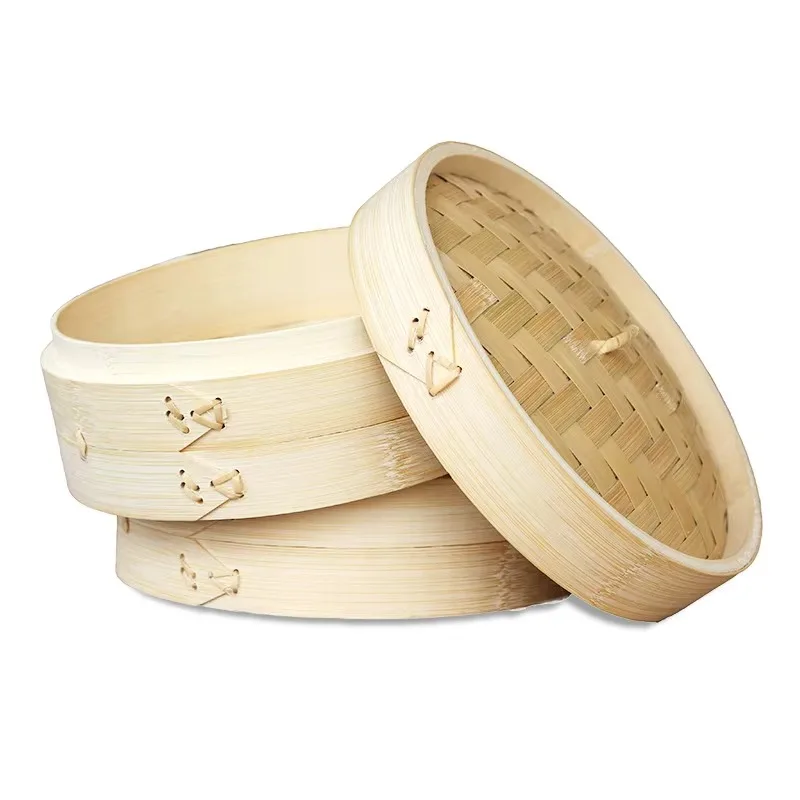 Basket 10 inch Kitchenware Mini Bamboo Round Square Restaurant Steamer
