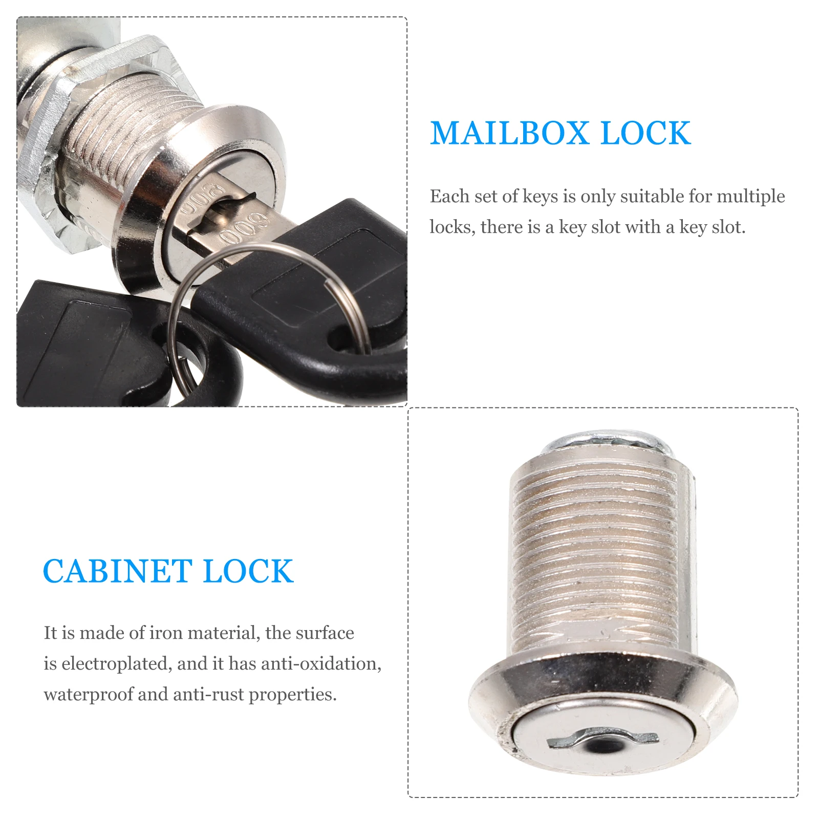 

Cabinet Lock Keys Zinc Alloy 4 Sets Mailbox Cylinder Fridge Rv Compartment Latch Suitable Drawers Cabinets Letter Boxes Display