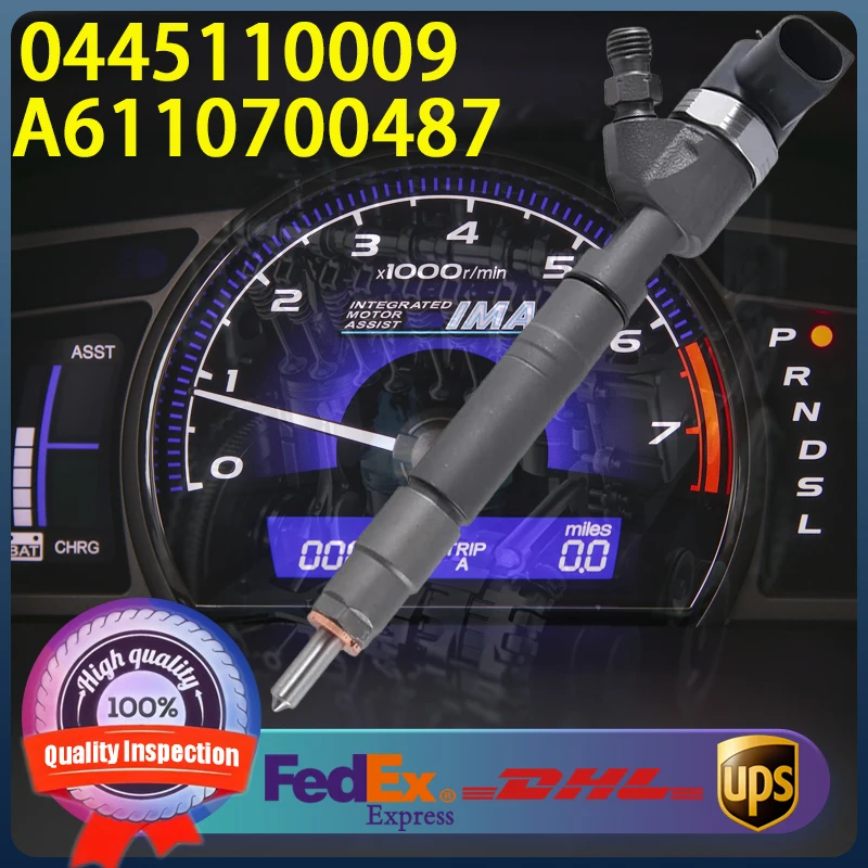 

0445110009 0445110011 0445110012 A6110700487 A6110700587 Common Rail Injector For Mercedes C200 E220 V220 CDI W202 W210 OM611