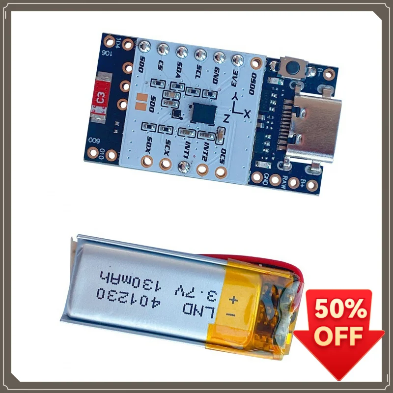 ProMicro NRF52840 SmolSlime Module 6-Axis Sensor SPI I2C Communication Protocol