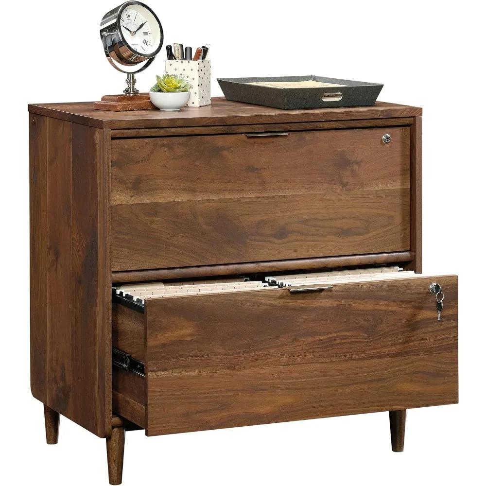 Classeur latéral large en noyer