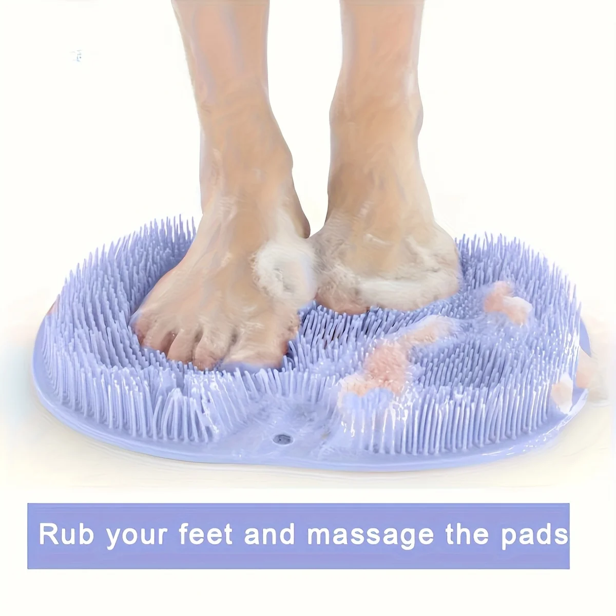 1PC Badezimmer Dusche Fußmassagematte mit rutschfestem Saugnapf Wandmontage Rückenpeeling Massage Badezimmer Essential Erfrischend