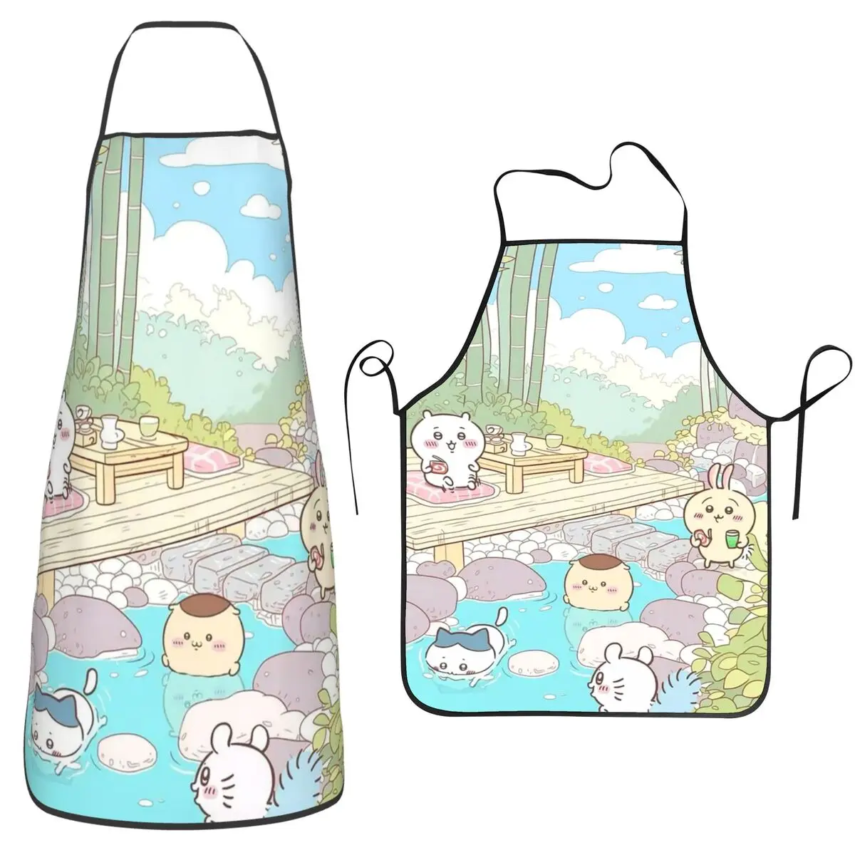 

C-Chiikawas Aprons Chef Cooking Cuisine Tablier Sleeveless Bib Kitchen Cleaning Pinafore for Women Men Painting