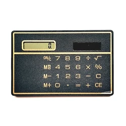 8 Digit Ultra Thin Solar Power Calculator with Touch Screen Credit Card Design Portable Mini Calculator for Business School