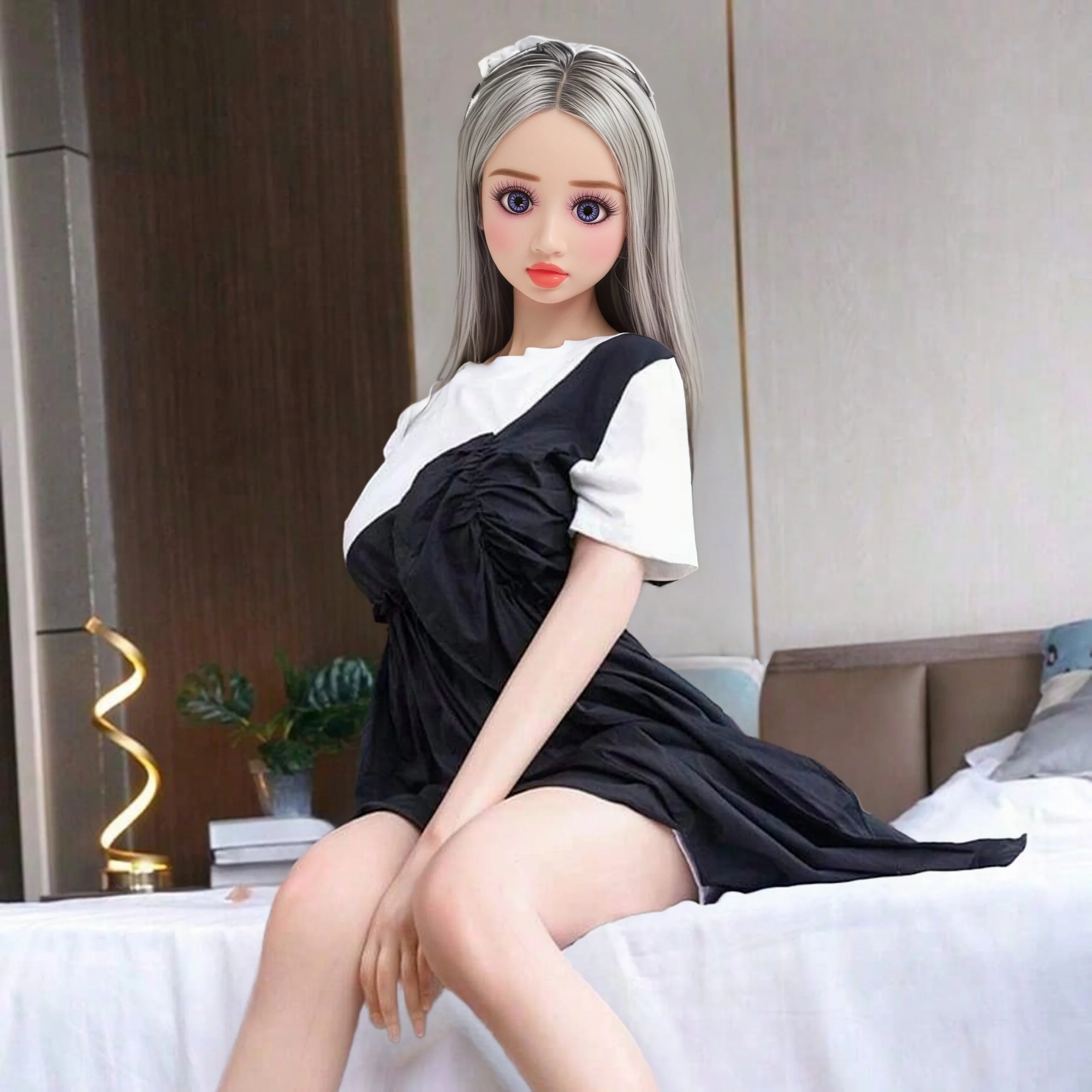 ตุ๊กตาอนิเมะขนาด 70 ซม./100 ซม. แฟนสาวที่สมบูรณ์แบบ หัวถอดได้พร้อมวิกผม ตัวปรับขนาดได้ ทำจากวัสดุ TPE นุ่ม (ไม่มีเสื้อผ้า)