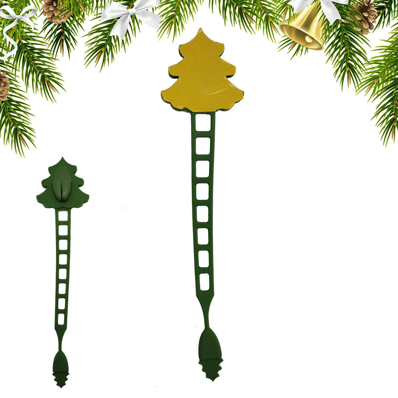 Ties For Garland Silicone Stocking Holder Decorative Adhesive Christmas Garland Ties For Banister Outdoor Stocking Fireplace