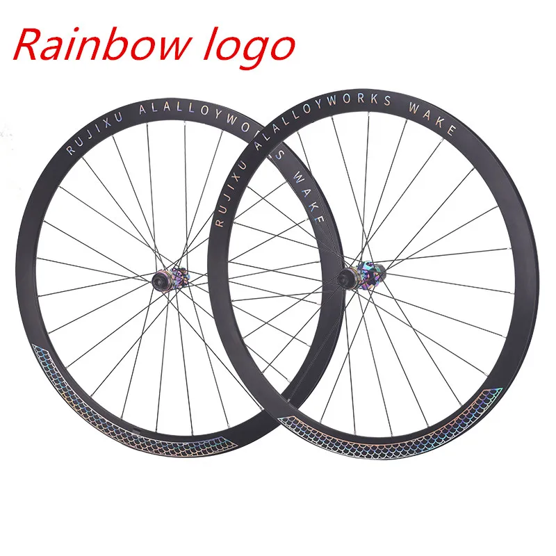 

RUJIXU Road Tubeless Wheelset 24Holes HG XDR Hub Wheelset Aluminum Alloy 30/38mm Width Disc Brake Rims 12x142 12x100 Thru Axle