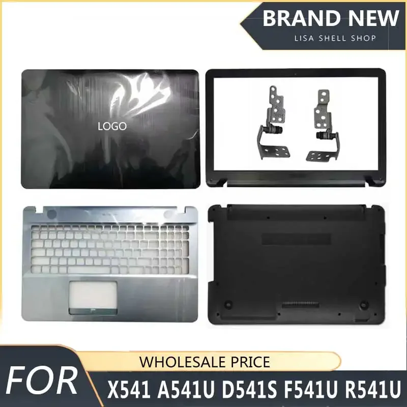 New For X541 A541U D541S F541U R541U VM592U K541N Laptop LCD Back Cover Front Bezel Upper Palmrest Bottom Case Keyboard