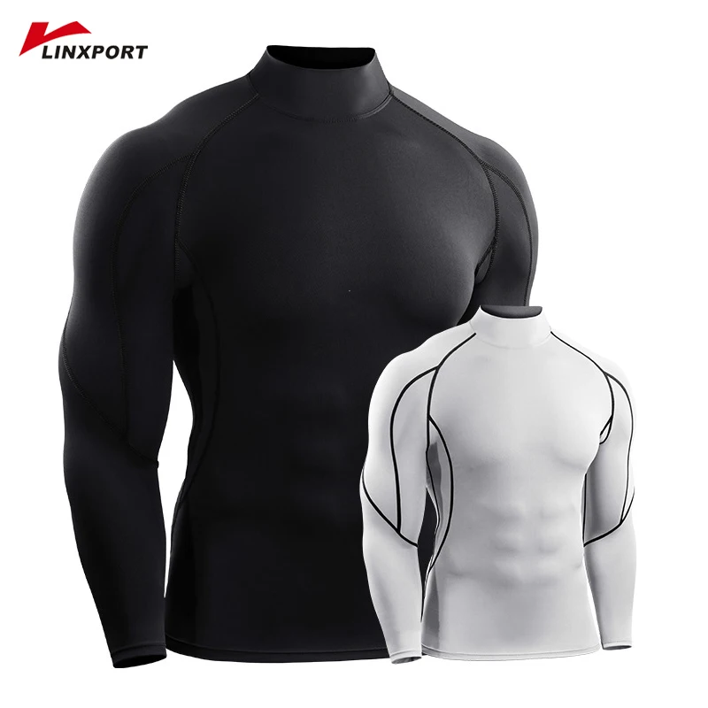 

Male Base Layer Shirts Bodybuilding Sweatshirt Dumbbells Jerseys Sweat Absorption Durable Sportswear Cycling Training Tshirts