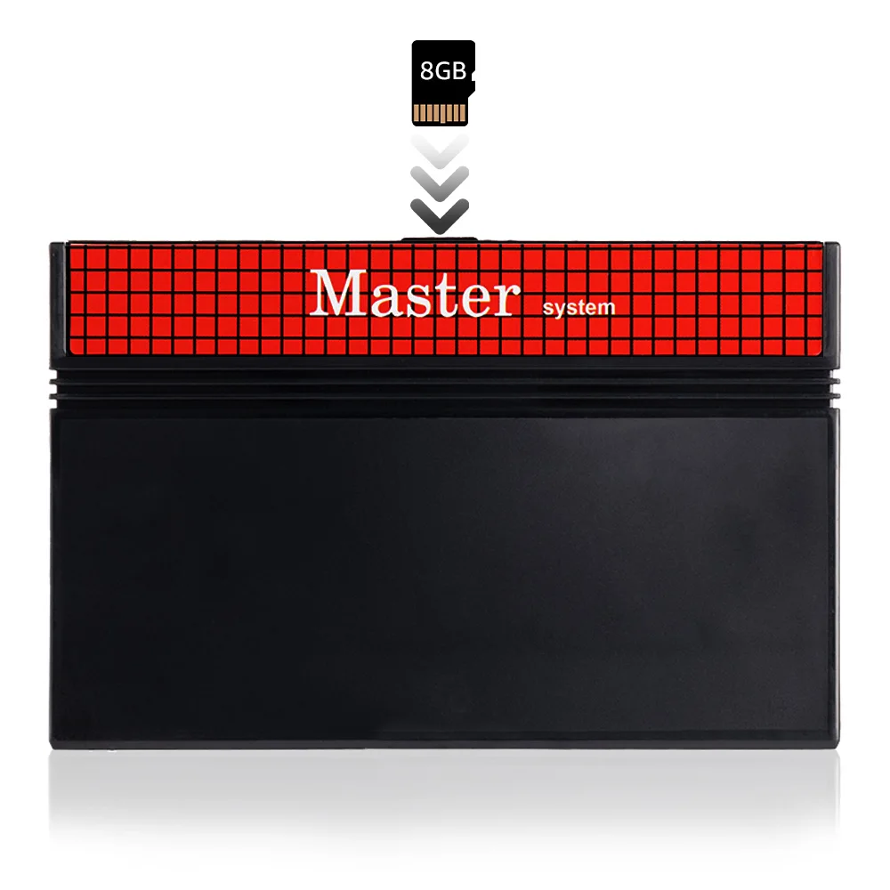 Master System 1400 في 1 لعبة كارتردج لـ SEGA Master System SMS مع وحدة ألعاب أمريكية وأوروبية