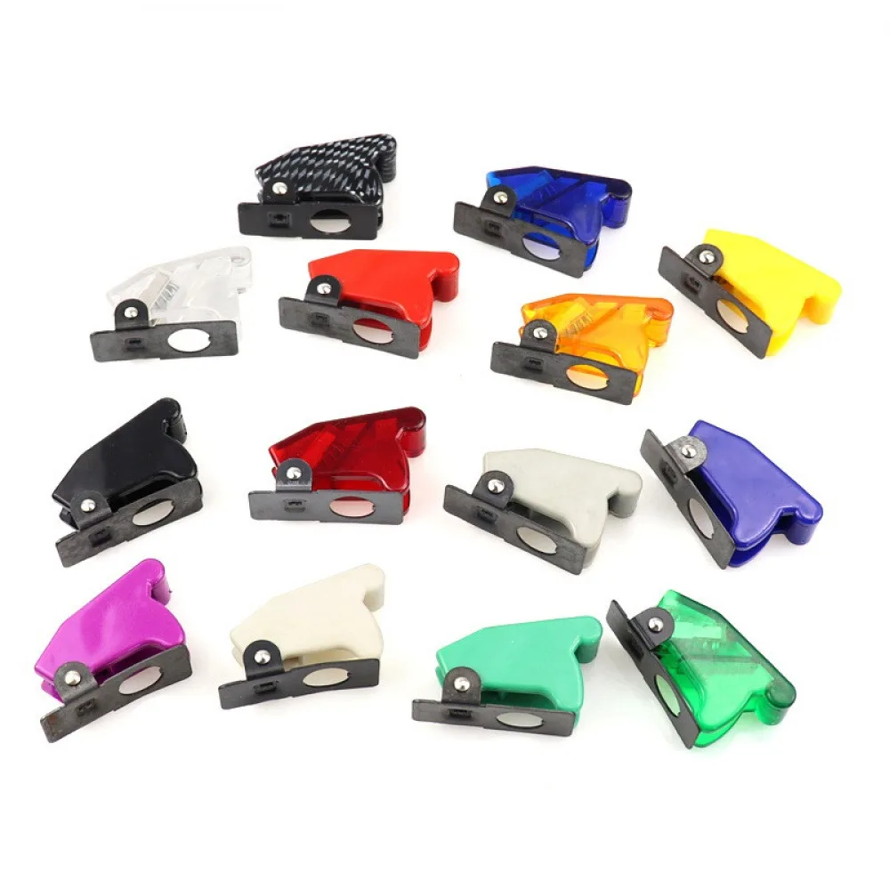 

5 шт. 12 мм водонепроницаемый и анти-дымчатый тумблер, крышка для авто, лодки, грузовика, светодиодный тумблер с подсветкой, откидная крышка