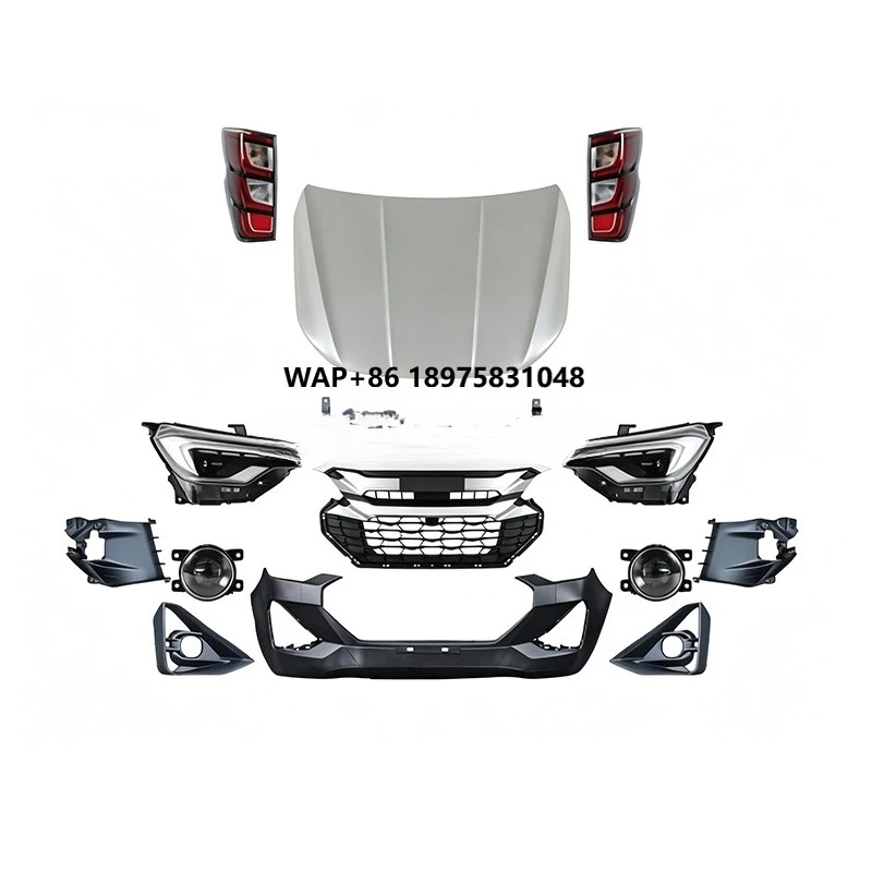 2025 Facelift Front Bumper Exterior Body Kit Modification for Isuzu D-MAX 2021-2024 Third Generation  Old to New Upgrade Parts