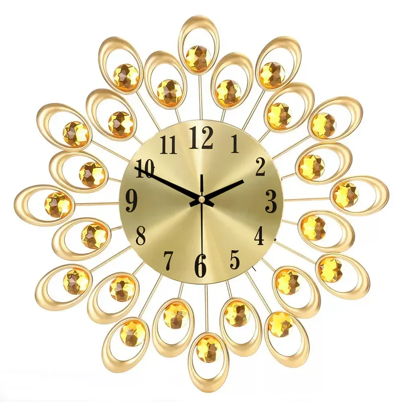 for Light Luxury Creative Silent Wall Clock for Living Room Hall Bedroom Home Decor