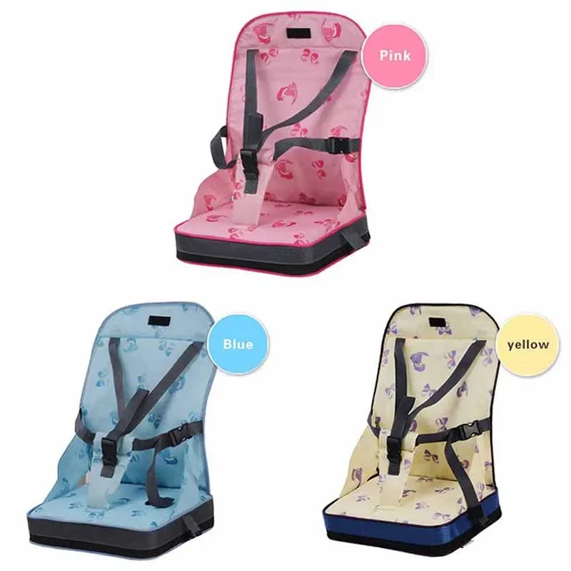 Portable Baby Dining Seat Kids Children Booster Seats Highchair Cushion Baby Chair Bag Foldable Infant Travel Seat