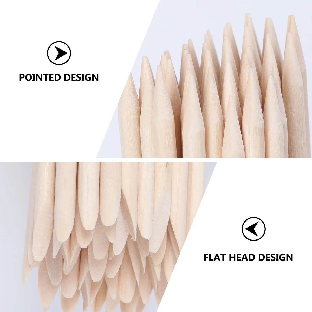 50 قطعة مسمار الفن البرتقال الخشب تنظيف العصي إهاب دافعات مزيلات الجلد الميت مانيكير باديكير تلميع أدوات