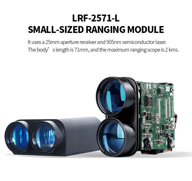 Waterproof shell Laser Rangefinder module 1600M Customized interface rang distance laser sensor