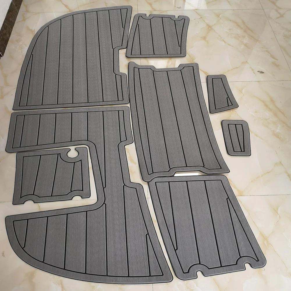 1999 Chaparral 240 توقيع منصة السباحة قارب إيفا رغوة خشب الساج سطح السفينة وسادة أرضية حصيرة SeaDek MarineMat Gatorstep نمط الذاتي ZERXTCRFY