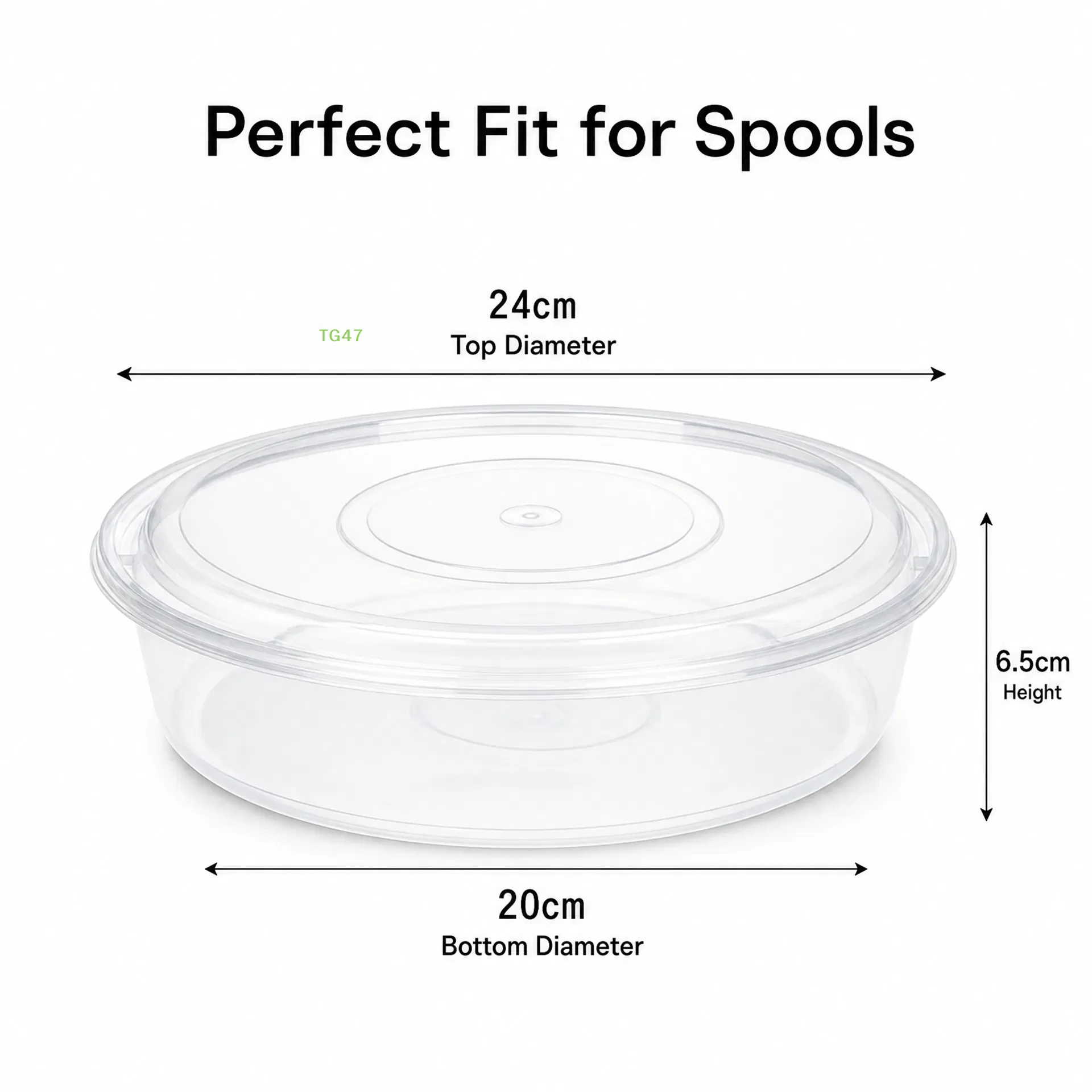 【LS】10Pcs Transparent 3D Filament Storage Containers Stackable Dustproof Moisture Proof Holders for Desktop Organization