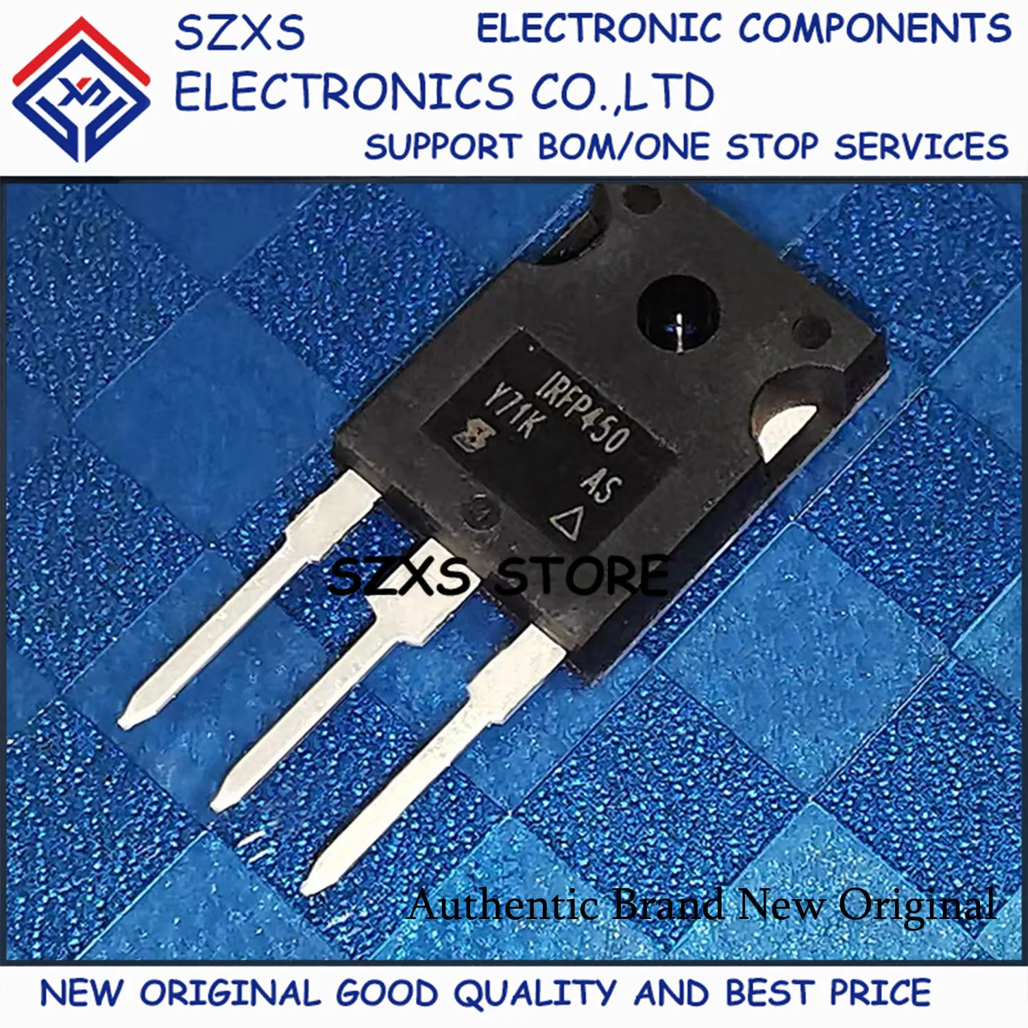 New Original 10Pcs IRFP450PBF IRFP450 TO-247 500V 14A MOSFET Field-effect Transistor In Stock Electronic Components Good Quality