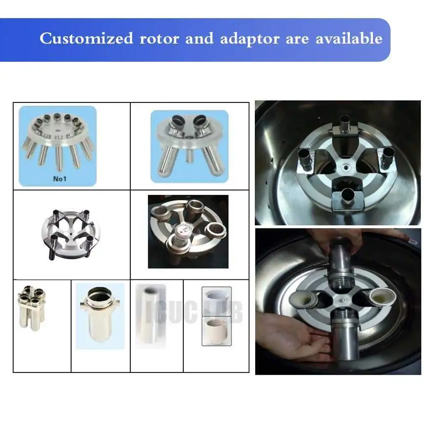 Imagem -06 - Low Velocidade Lab Tabletop Lcd Display Prp Centrifuge Machine Swing Rotor Uso Profissional em Salões de Beleza Prp500