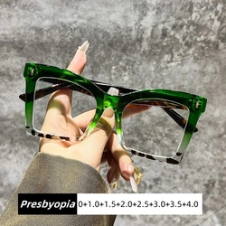 Blue Light Blocking Reading Eyewear Men Women Luxury Brand Design Presbyopia Glasses Fashion Eye Protection Far Sight Goggle
