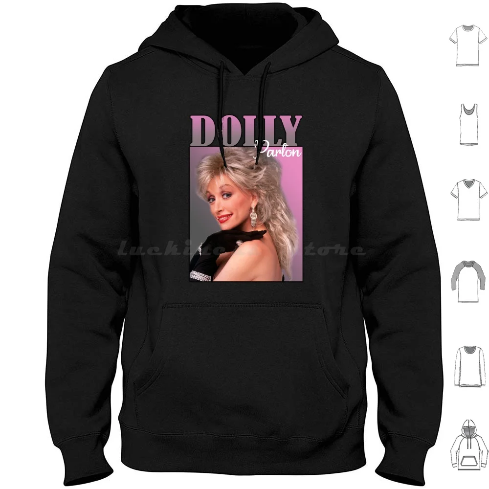 Dolly Parton Country Music Funny Vintage Hoodie Cotton Long Sleeve Dolly Parton Vintage Funny Country Music Music