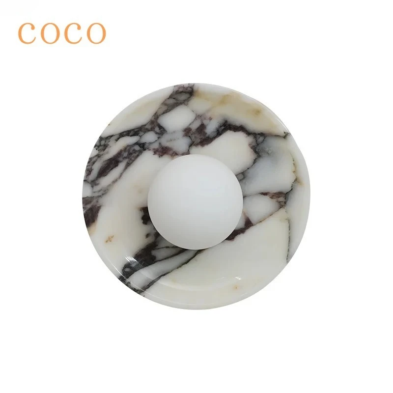 Wabi Sabi natural marble wall light LED for living room background wall, bedroom headboard, hallway, ceiling, entrance light