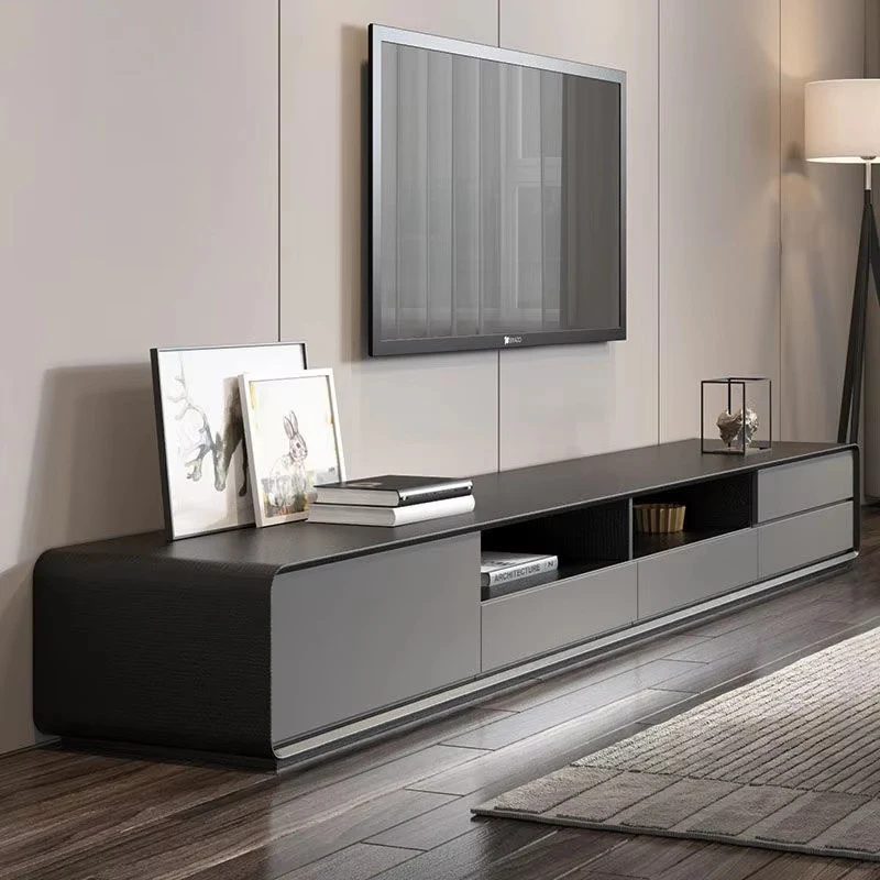 

Modern luxury living room furniture TV cabinet Living room villa wooden home furniture Full wall TV cabinet