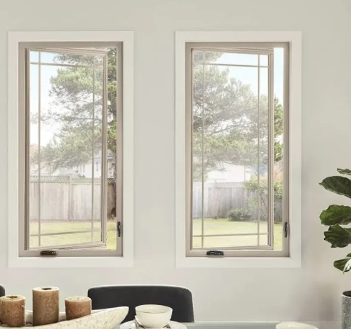 For Custom Ultra Narrow Hurricane Proof Impact Aluminum Alloy Casement Window Soundproof Tempered Glass Stainless Steel
