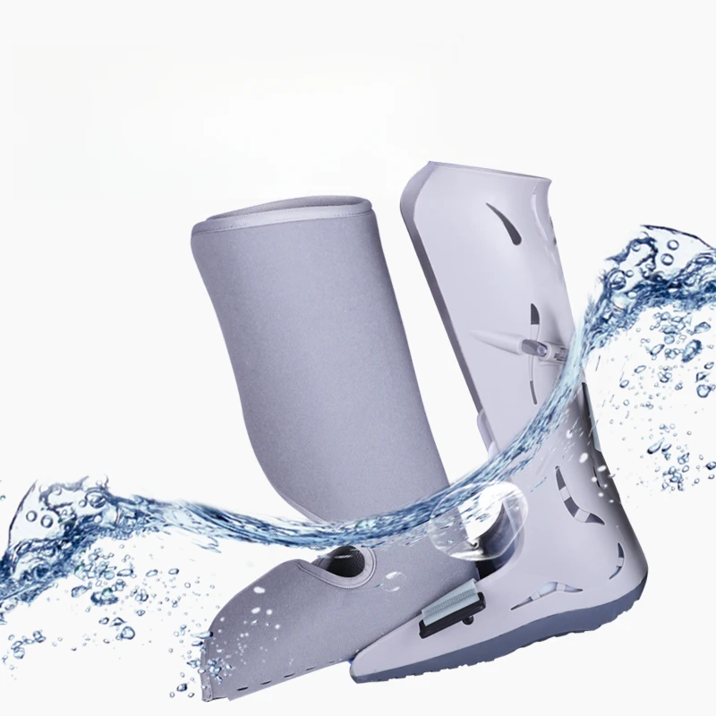 Tobillera inflable para inmovilización, bota de Aquiles, reposapiés, zapato de yeso para soporte y cuidado de rotura de fracturas metatarsianas