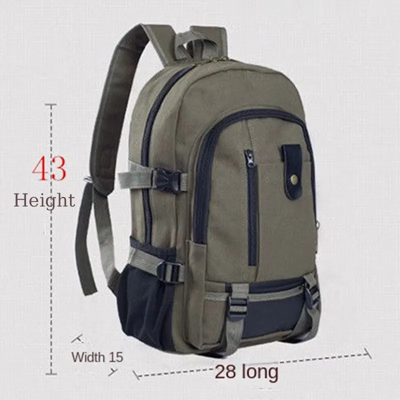 Travel Backpack Mountaineering Bag For Teenager Unisex Large Capacity Canvas Student Schoolbag High Quality Kids Backpacks image 4