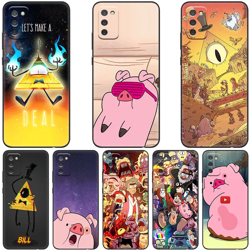 Gravity Falls Bill Cipher Pig Case For Samsung Galaxy A03S A01 Core A21S A02S A10S A11 A20S A20E A30 A31 A40 A41 A6 A7 A8 2018