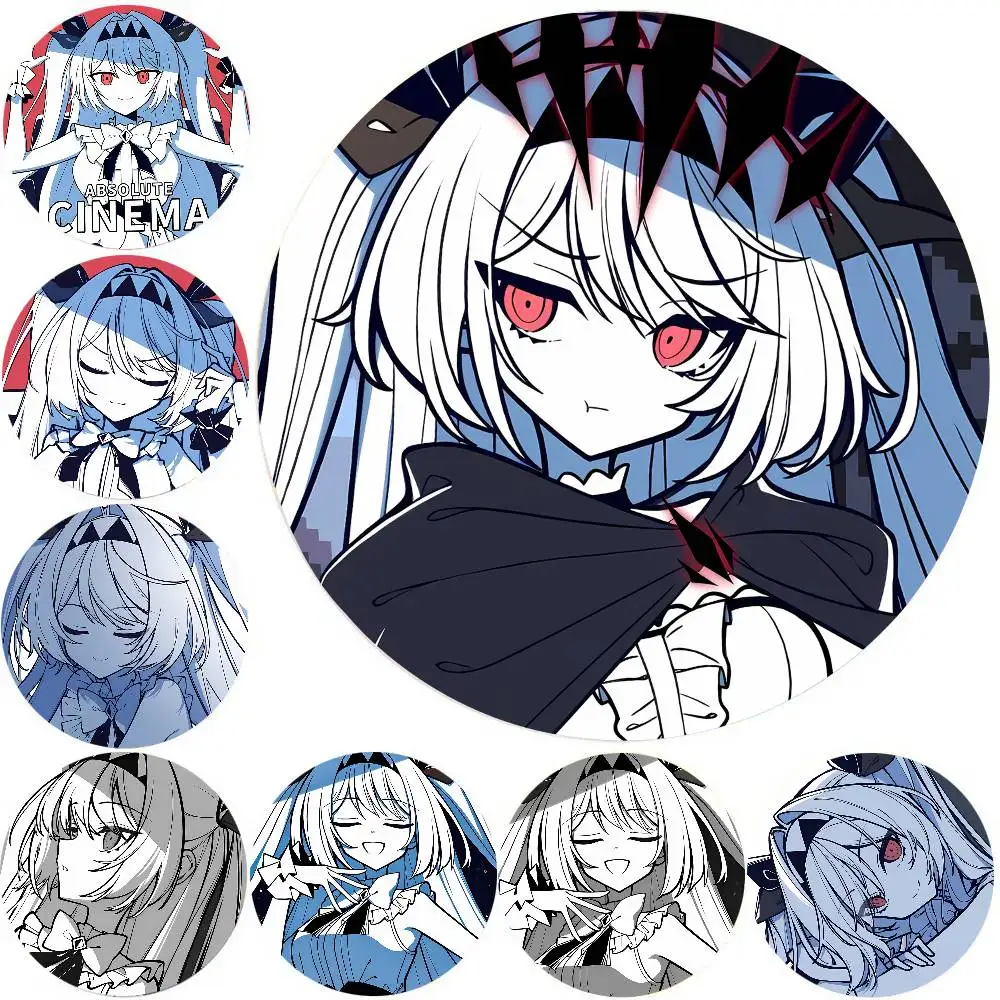 Kawaii Lilith Cool The NOexistenceN Of You AND Me Game Badge Metal Brooch For Bag Clothes Hat Decor Cosplay Accessories Gifts