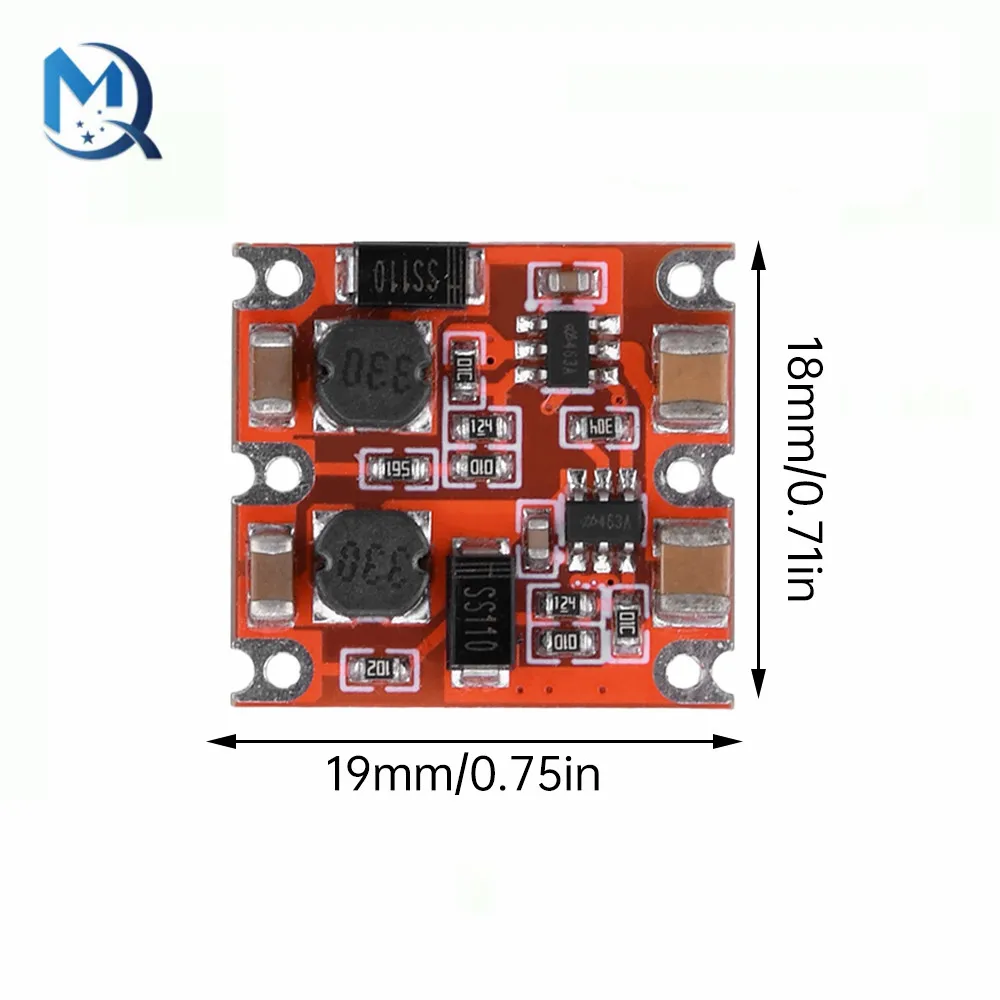 DC-DC Step-Down Buck Converter Module DC 7-50V to DC ± 5V 12V 300mA Dual Output Power Supply Module Voltage Regulator Board