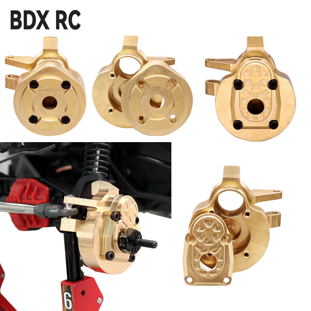 Rc 1/10 Crawler Axial SCX10 III CAPRA Brass Front Steering Knuckle Rear Axle Portal Cover Counterweight AXI03007 Capra 1.9 UTB