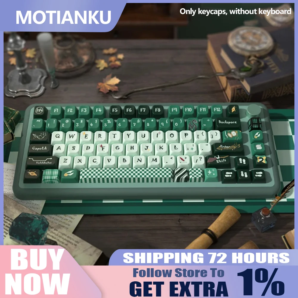 

MOTIANKU оригинальный дизайн, колпачки для клавиш из ПБТ с боковой печатью, индивидуальные колпачки для клавиш с сублимационной подсветкой, совместимые с механическими клавиатурами, подарки