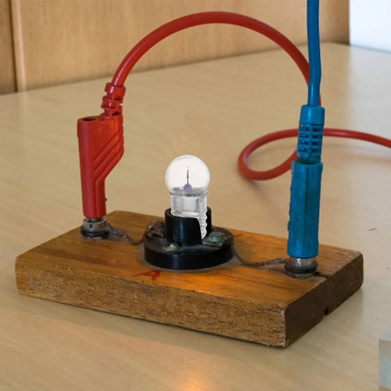 20 Pcs Mini Light Bulbs Flashlight Parts 6V Screw Base High Brightness Durable Reliable Experiment Lighting Bulb Glass