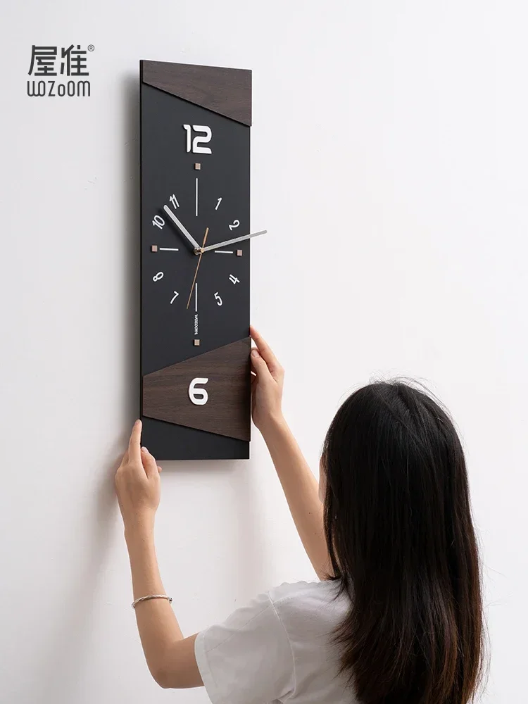 Punch-free modern clock can swing wall clock living room home Creative clock Light luxury decoration wall home decoration