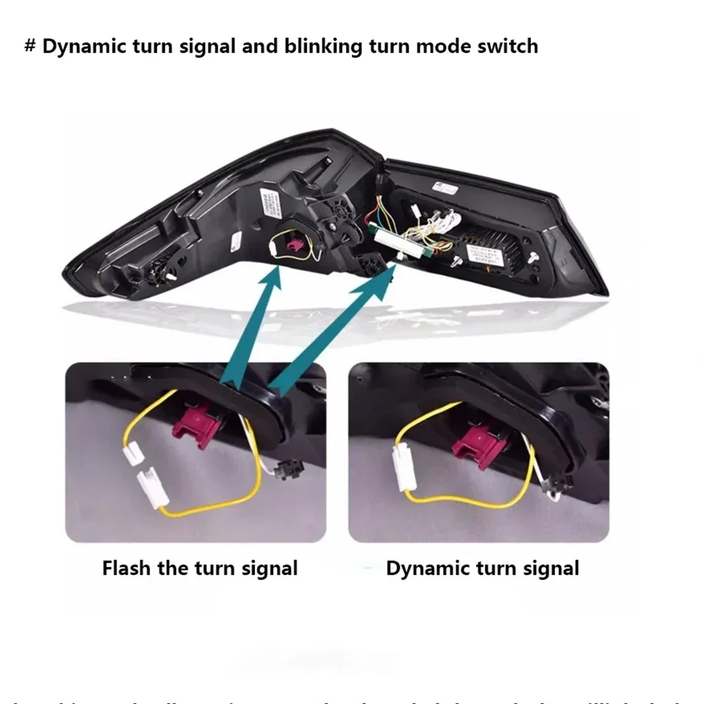 2PCS/SET Car Accessories G38 G30 LED Tail Lights For BMW 530 540 M5 F90 2017-2022 Rear Lamps DRL Plug And Play Flashing steering