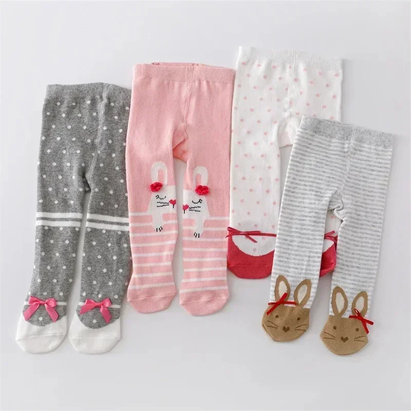 Infant Baby Girl Tights Knitted Stockings for Girls Cotton Newborn Tights For Girls Casual Print Infant Toddler Pantyhose