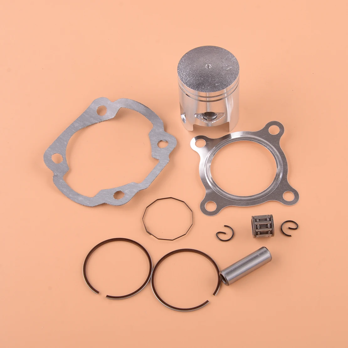 50cc Motorcycle Piston Ring Gasket Set Accessories Fit For Jog Minarelli Yamaha Type 2-Stroke Scooter Motor