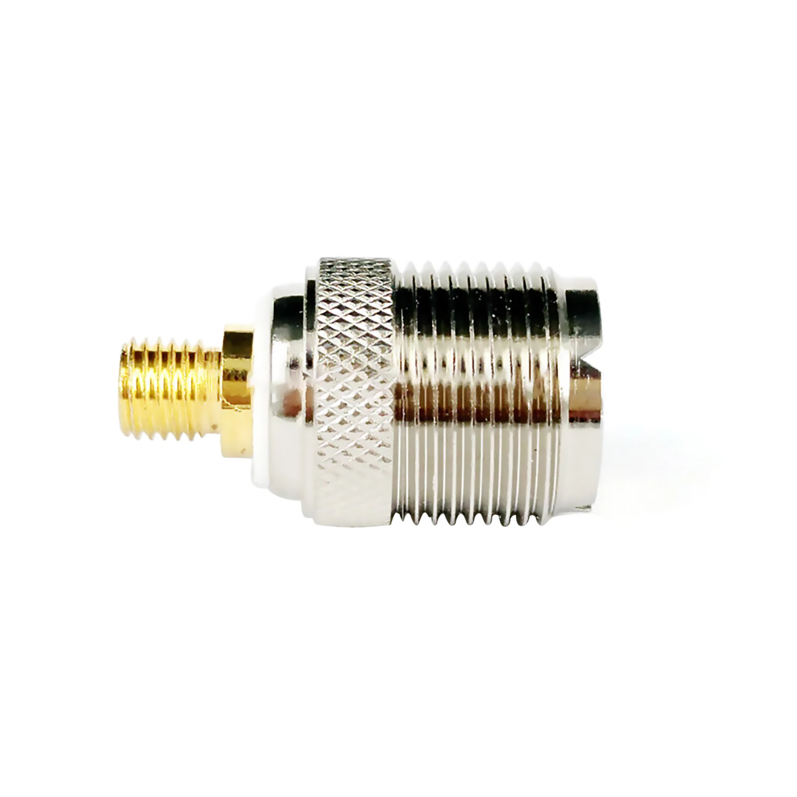 1Pc RF Coaxial Connector 27mm Brass UHF SO239 Female to Flat M6 Connector Adapter For Motorola GP328 GP88 Handheld Walkie Talkie