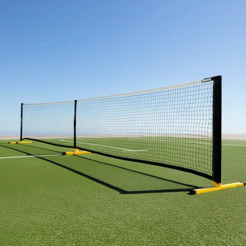 Portable Pickleball Net 22Ft Regulation Size Weather Resistant Metal Frame Outdoor Sports Equipment