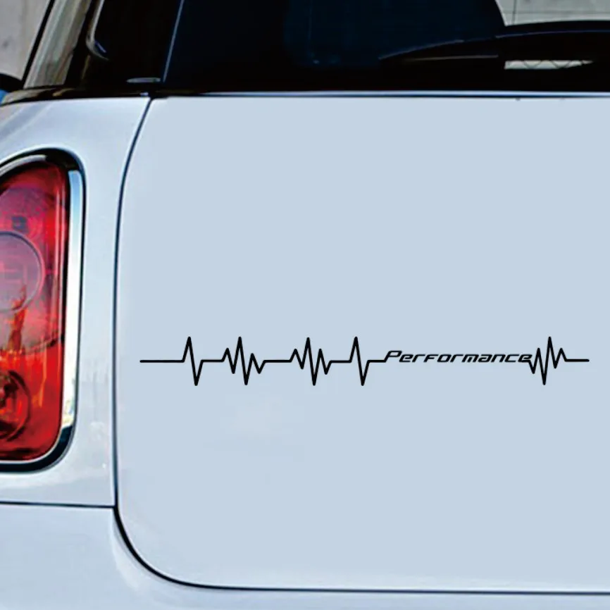 

Performance Heartbeat Lifeline Car Sticker Decal Windshield Windscreen Bumper Hood Auto Vehicle Vinyl Decor