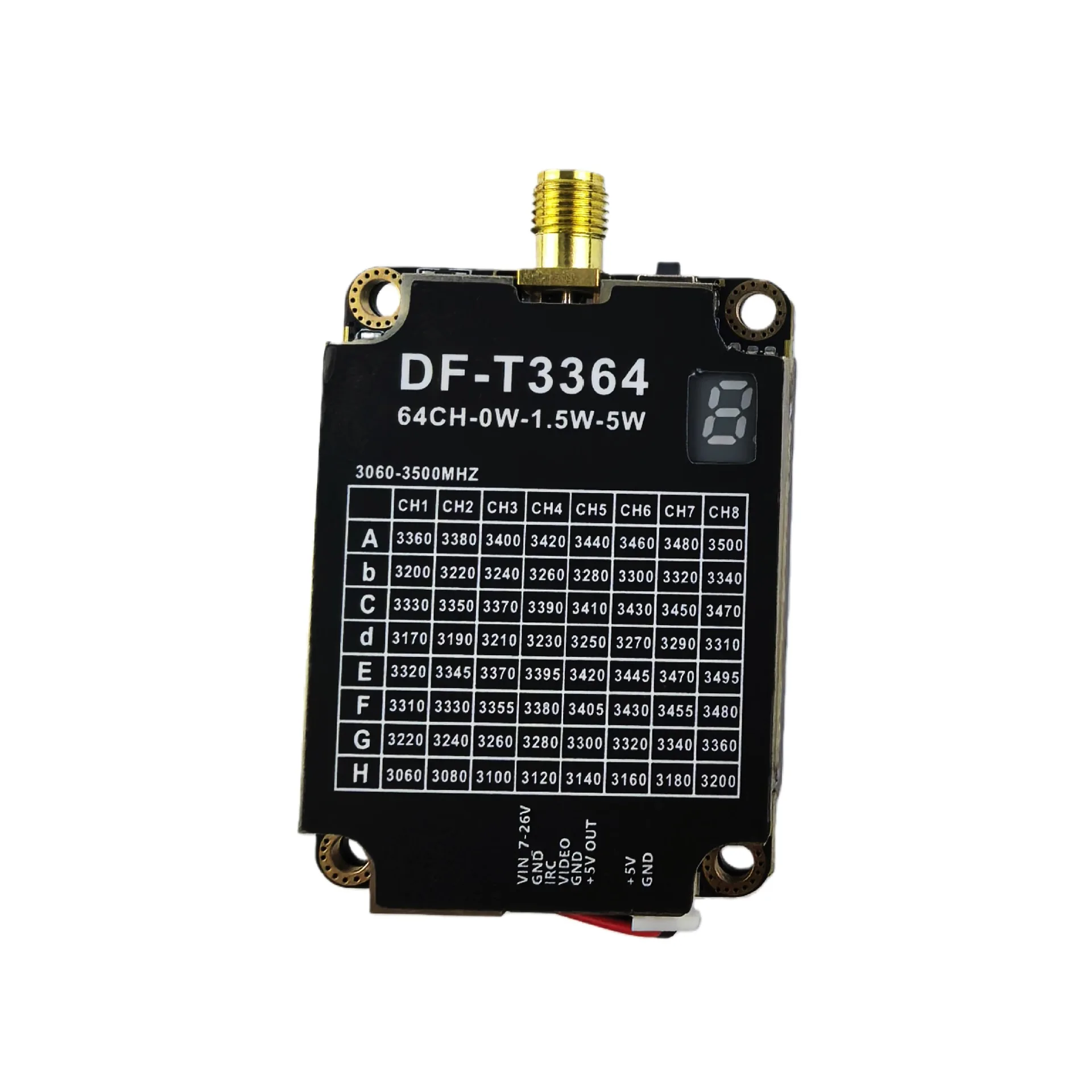 DF-T3364 3.3GHz 7W High Power Ultra Long Range All Channels